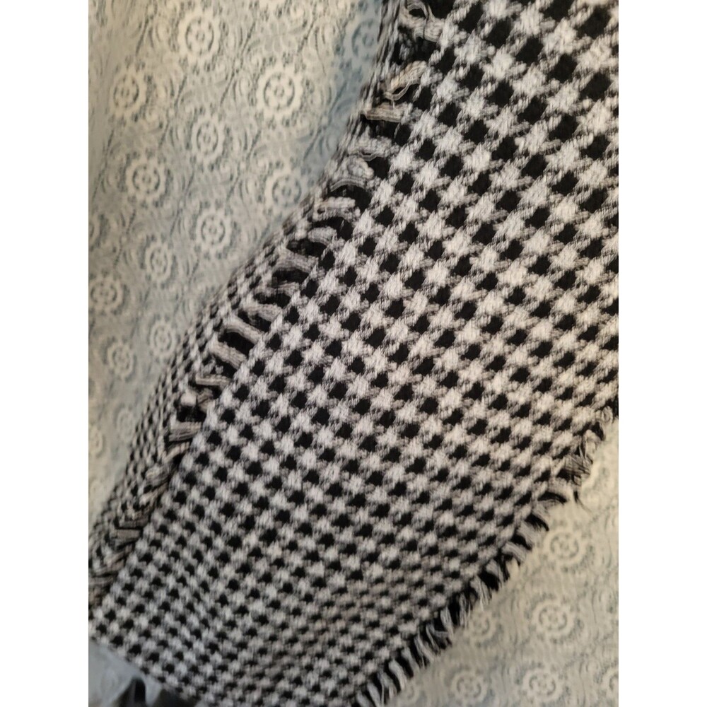 NWT Forever 21 Tweed Houndstooth Mini Dress with Fringe Detail - Picture 5 of 16